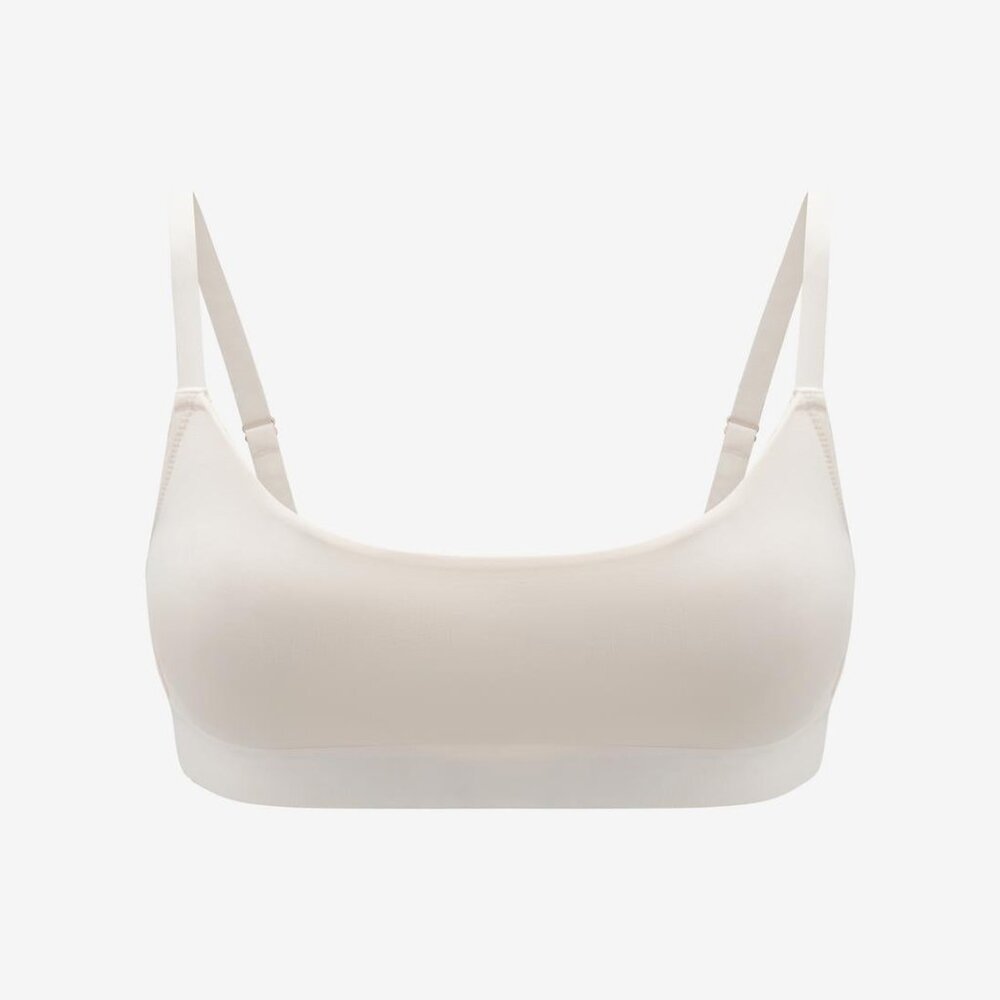 ThirdLove Organic Cloud Cotton Scoop Bralette Size MDsea-salt / MD